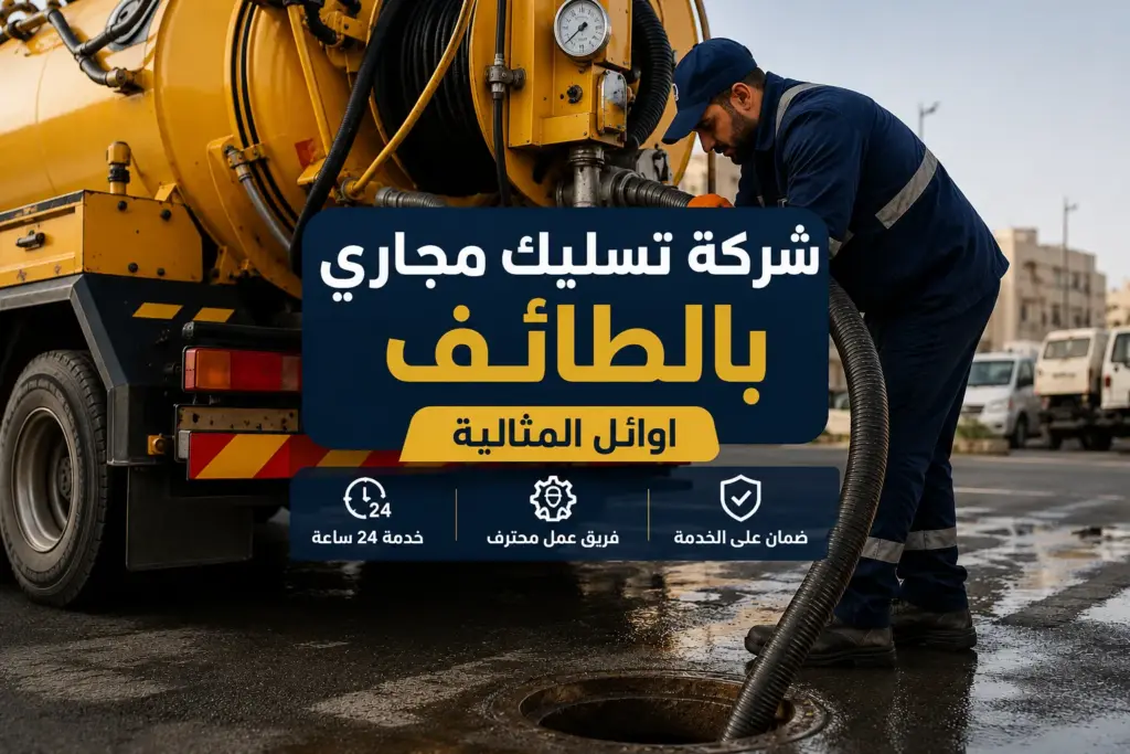 شركة تسليك مجاري بالطائف خدمه 24 ساعه خصم 20% الان