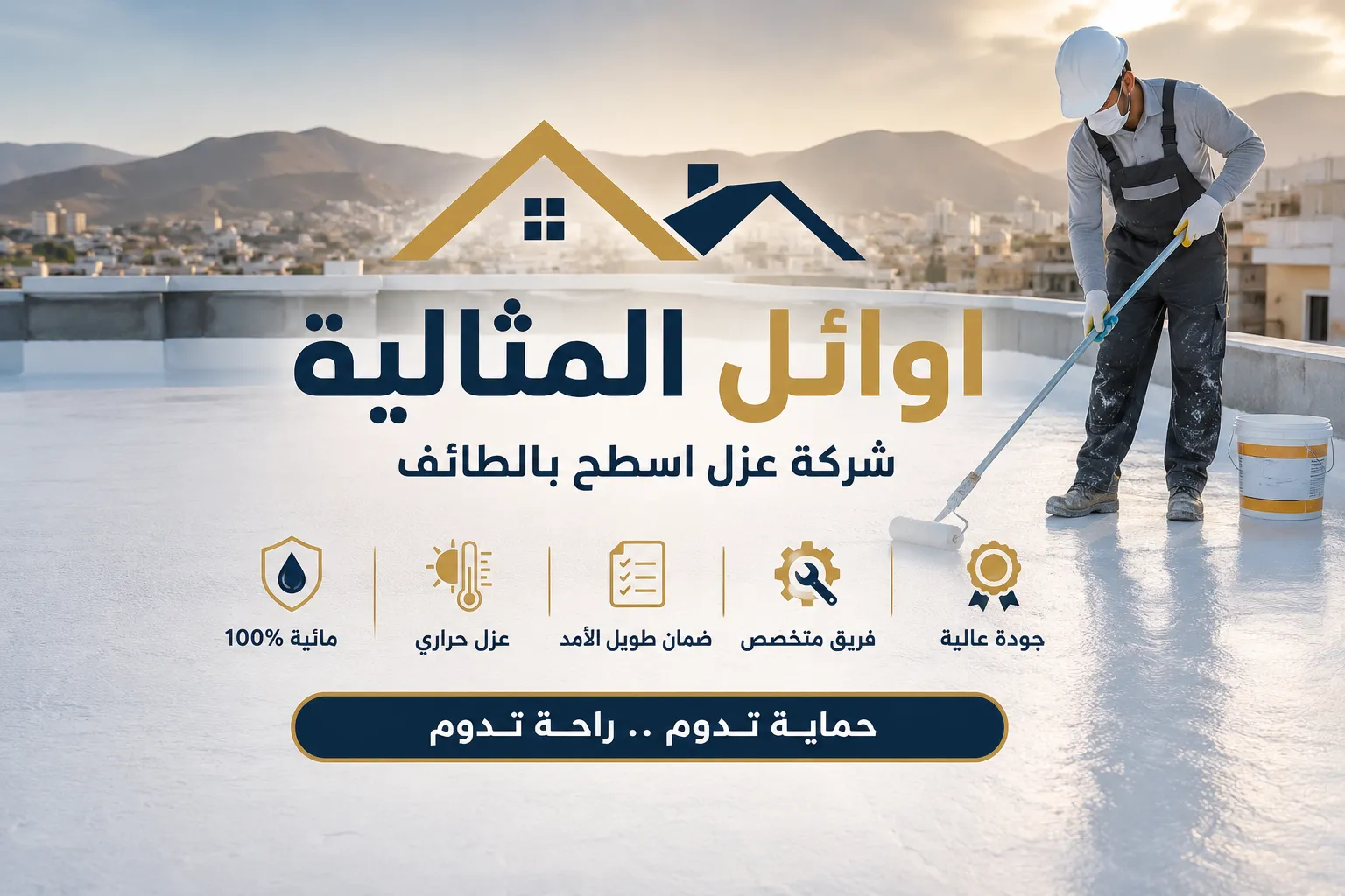 شركة عزل اسطح بالطائف | من افضل الشركات فى المملكة