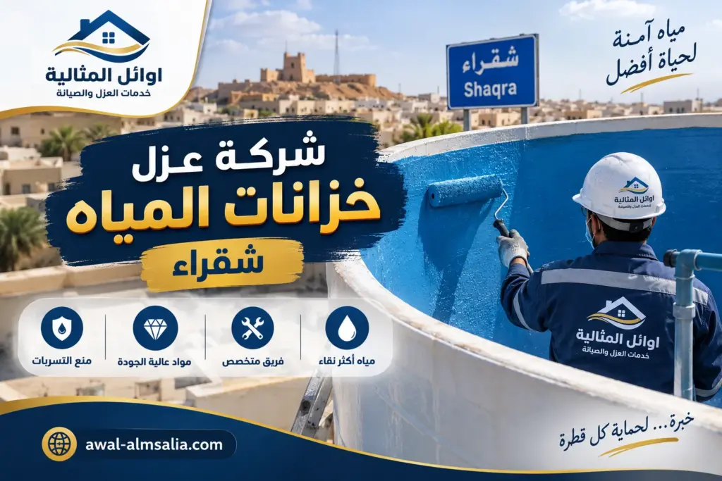 شركة عزل خزانات المياه شقراء حماية احترافية لمياه منزلك